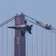 Illustration for article titled Incredible photo of an F-18 zooming through the Golden Gate bridge